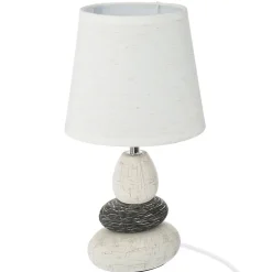 Atmosphera Créateur D'Intérieur Lampe Intérieure<Lampe Clary - ivoire et taupe - céramique H33 cm - Atmosphera