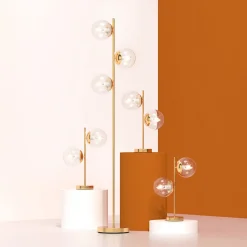 Atmosphera Créateur D'Intérieur Lampe Intérieure<Lampe Collectionneur en verre H48cm doré - Atmosphera