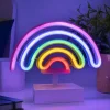Best Lampe décorative LED néon arc en ciel multicouleurs l.22 x H.19 cm Paladone