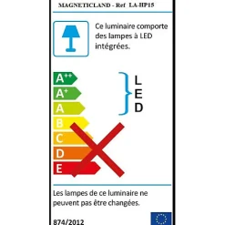 Best Magneticland Lampe de bureau LED HP Bluetooth avec micro intégré noire