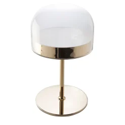 Angel Cerda Lampe Intérieure<Lampe de Bureau Élégante en Acier Doré et Verre Transparent pour un Éclairage Moderne