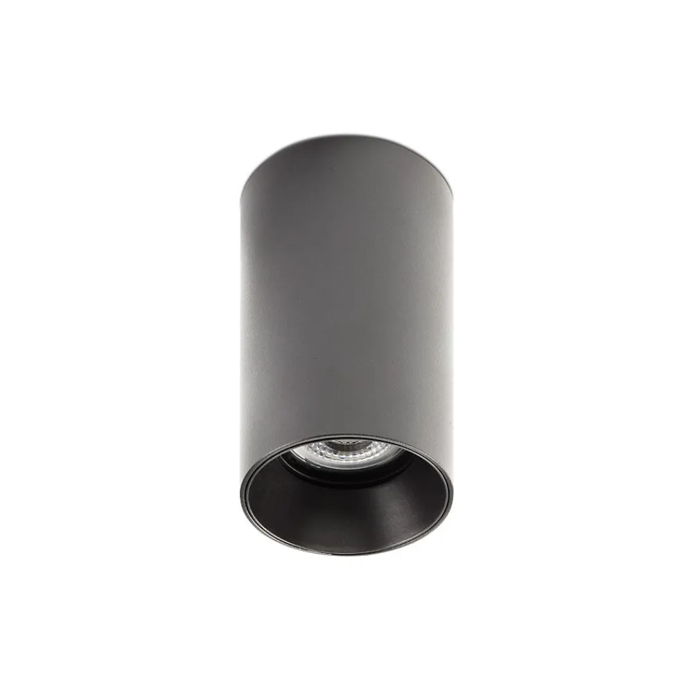 Best Faro Lampe de plafond Barcelona - Stan GU10 max 5W - Métal peint, fixation au plafond, ampoule non incluse - Noir