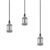 Autres Plafonnier<Lampe de plafond suspension design en métal satin mat E27 3 spots compatible LED