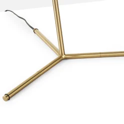 Alpinaluz Lampe De Bureau<Lampe de Table Boule en Verre et Aluminium Doré Éclairage de Nuit pour Chambres et Salons 25cm LUCYE27