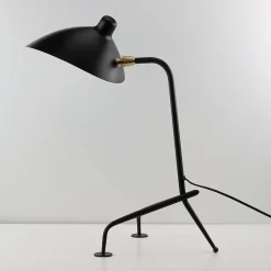 Alpinaluz Lampe De Bureau<Lampe de Table Design Nordique Noire, Style Moderne pour Bureau, Chambre, E27