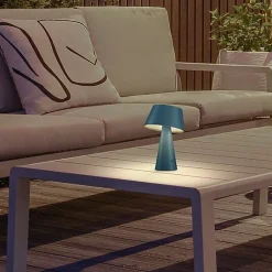 Best Lnd Lampe de table sans Fil Tizia Rechargeable USB-C ou Solaire Autonomie 8h Intensité Variable