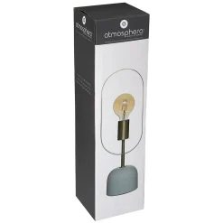 Atmosphera Créateur D'Intérieur Lampe Intérieure<Lampe Edi - gris et doré - base effet marbre H44 cm - Atmosphera