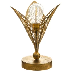 Sale Atmosphera Créateur D'Intérieur Lampe LED Feuille - métal - doré - H25 cm - Atmosphera
