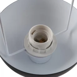 Alpinaluz Lampadaire Intérieur<Lampe sur Pied au Design Nordique Classique Noir avec Abat-jour et Base Parabolique Douille E27 pour Salon Salle à Manger Chambre