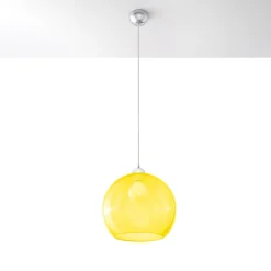 Sollux Lighting Suspension Pour Salon<Lampe suspendue en acier/verre 1 lampes 30x30x120cm Sollux