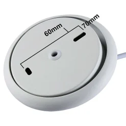 Alpinaluz Suspension Et Lustre<Lampe Suspendue en Métal Blanc et Bois Style Nordique pour Salon et Salle à Manger E27 26cm