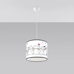 Sollux Lighting Lampe suspendue en PVC 1 lampes 30x30x95cm Sollux