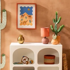 Atmosphera Créateur D'Intérieur Lampe Intérieure<Lampe Timeo terracotta striée - céramique H25 cm - Atmosphera