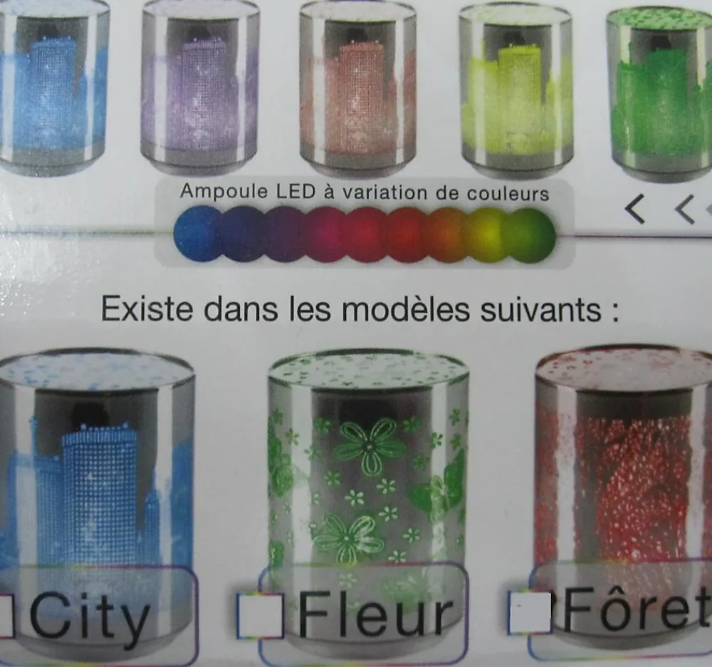 Clearance Outile Lampe veilleuse LED multi-couleur Fôret