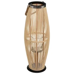 Atmosphera Créateur D'Intérieur Lampe Intérieure<Lanterne Fit - bambou & verre H72 cm - Atmosphera