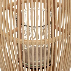 Atmosphera Créateur D'Intérieur Lampe Intérieure<Lanterne Fit - bambou & verre H72 cm - Atmosphera