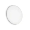 Ideal Lux Plafonnier Extérieur<LED Extérieure Ronde Simple Flush Blanc IP65, 3000K