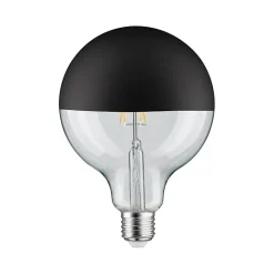Best Paulmann LED G125 Calotte réflectrice 600lm E27 2700K 6,5W 230V Noir mate gradable