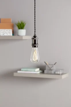 Sale Diall Lot 2 ampoules LED à filament ST64 E27 470lm 4.9W = 40W Ø6.4cm blanc chaud