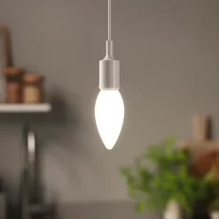 Best Diall Lot 3 ampoules LED à filament flamme E14 470lm 3.4W = 40W Ø3.5cm blanc neutre