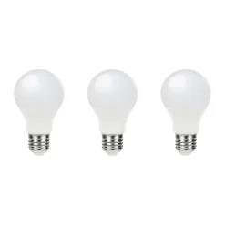 Best Diall Lot 3 ampoules LED A60 E27 1055lm 9.5W = 75W Ø6cm blanc chaud