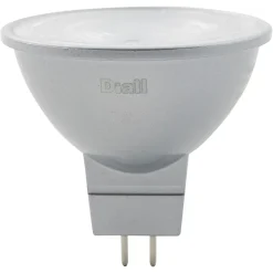 Diall Ampoule Pour Spot|Ampoule Gu5.3<Lot 3 ampoules LED MR16 GU5.3 621lm 6.1W = 50W Ø4.5cm blanc chaud compatible variateur