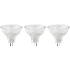 Clearance Diall Lot 3 ampoules LED MR16 GU5.3 621lm 6.1W = 50W Ø4.5cm blanc neutre