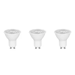 Diall Ampoule Gu10<Lot 3 ampoules LED spot réflecteur GU10 345lm 3.6W = 50W Ø5cm blanc neutre