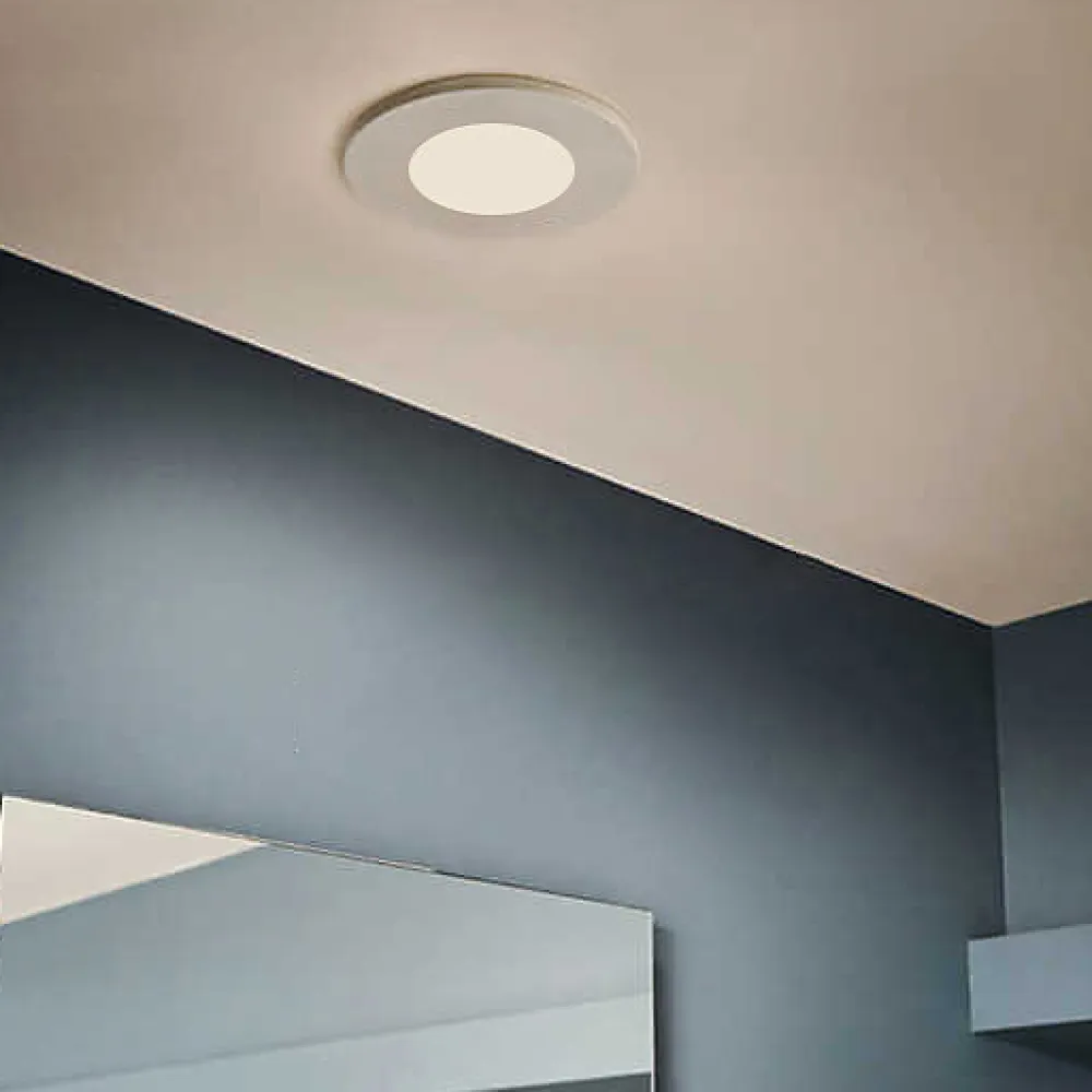 Best LED7 Lot de 2 - Spots à encastrer salle de bains led intégrée Etanche IP65 4000k Blanc Neutre