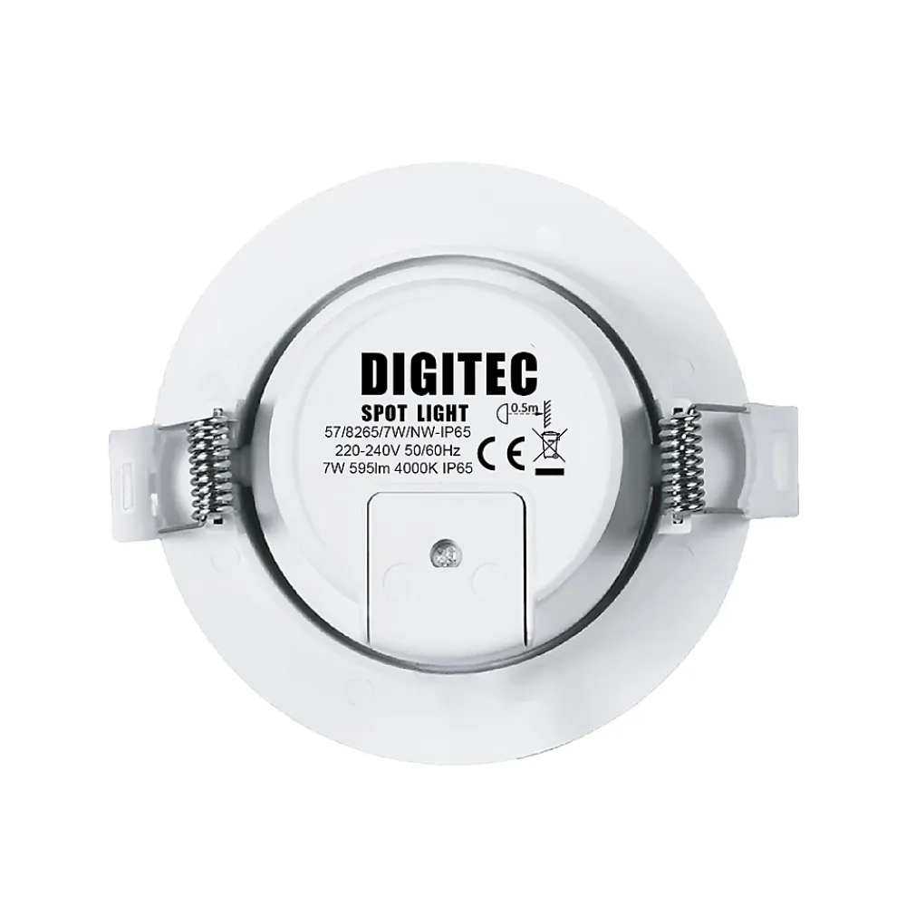 Best LED7 Lot de 2 - Spots à encastrer salle de bains led intégrée Etanche IP65 4000k Blanc Neutre