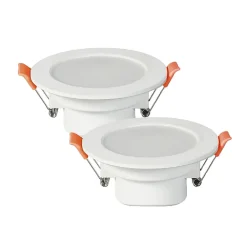 Best LED7 Lot de 2 - Spots à encastrer salle de bains led intégrée Etanche IP65 4000k Blanc Neutre