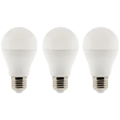 Zenitech Ampoule Connectée<Lot de 3 ampoules LED E27 6W - Blanc chaud - 470lm 2700K -