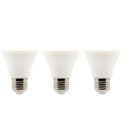 Zenitech Ampoule Connectée<Lot de 3 ampoules LED E27 6W - Blanc chaud - 470lm 2700K -