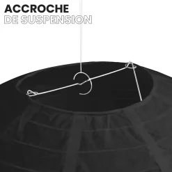 Skylantern Abat-Jour<Lot de 12 Boules Japonaises Noires 30 cm