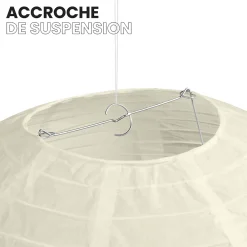 Skylantern Abat-Jour<Lot de 12 Boules Japonaises Ivoire 30 cm