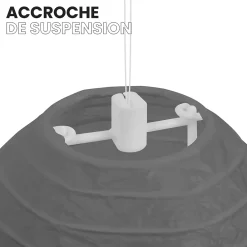 Skylantern Abat-Jour<Lot de 12 Boules Japonaises Grises 10 cm