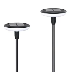 Hot Kyf Lot de 4 Eclairages LED 35 lm Solaire à planter Idéal illumination de composition florale