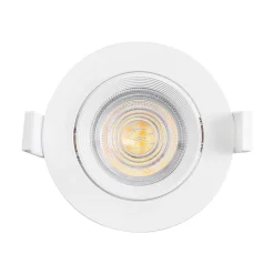 Best Braytron Lot de 10 spots LED encastrables 3en1 rond blanc 7W IP20 Dimmable