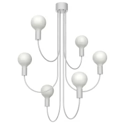 Best Lumicom - AMERICA Plafonnier, 6XE27, max 42W, métal, blanc mat, 60cm