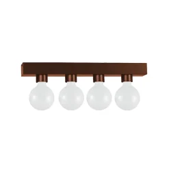 Best Lumicom - BOSTON XL Plafonnier, 4XE27, max 42W, métal, marron corten, 10X45cm
