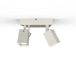 Best Lumicom - BRINCK Q Plafonnier, 4X GU10, max 33W, métal, blanc brillant, L.25cm