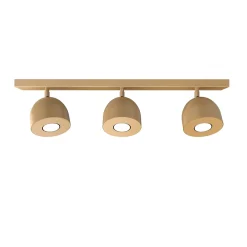 Best Lumicom - CAMPANELLA Plafonnier, 3X GU10, max 33W, métal, anodic gold, D.12cm