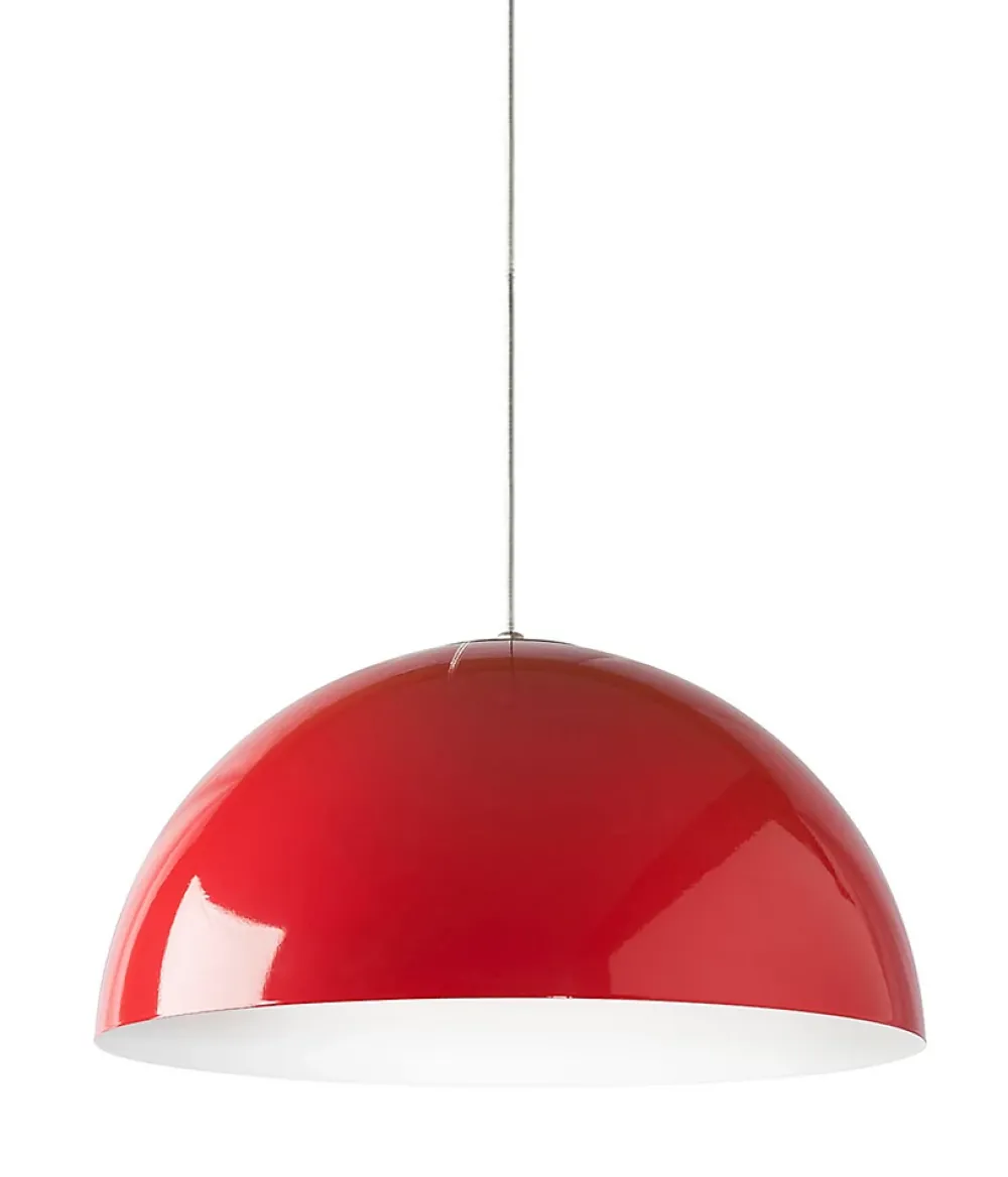 Best Lumicom - CASSIS Suspension, 1XE27, max 42W, métal, rouge/blanc, D40cm