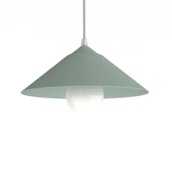 Best Lumicom - CHAPEAU Suspension, 1XE27, max 42W, métal, vert iceberg, D25cm