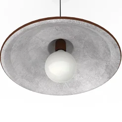 Best Lumicom - DUNA Suspension, 1XE27, max 42W, métal, corten/feuille argent, D.35cm