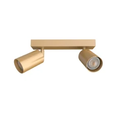 Best Lumicom - FORM M Plafonnier, 2X GU10, max 33W, métal, anodic or, D.6cm