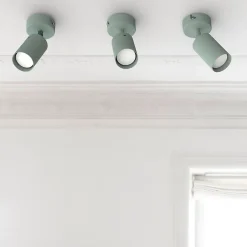 Best Lumicom - FORM S Plafonnier, 1X GU10, max 33W, métal, iceberg green, D.6cm