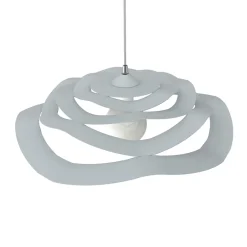 Best Lumicom - KAMI Plafonnier, 1X E27, max 42W, métal, gris, D.60cm