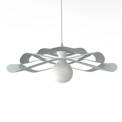 Best Lumicom - KAMI Plafonnier, 1X E27, max 42W, métal, gris, D.60cm