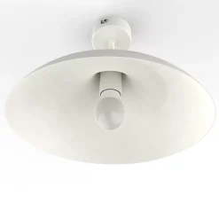 Best Lumicom - PARIGINA Plafonnier, 1X E27, max 42W, métal, blanc mat, D.40cm